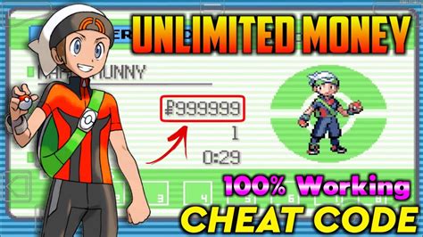 pokemon emerald infinite money cheat code