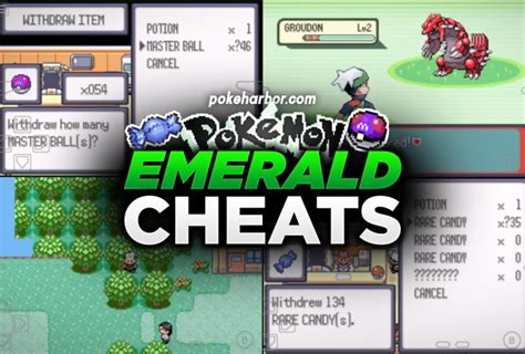 pokemon emerald shiny cheat code emulator