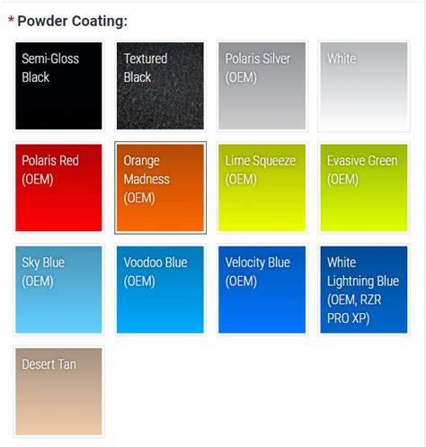 polaris titanium metallic paint code