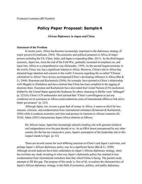 policy analysis proposal example