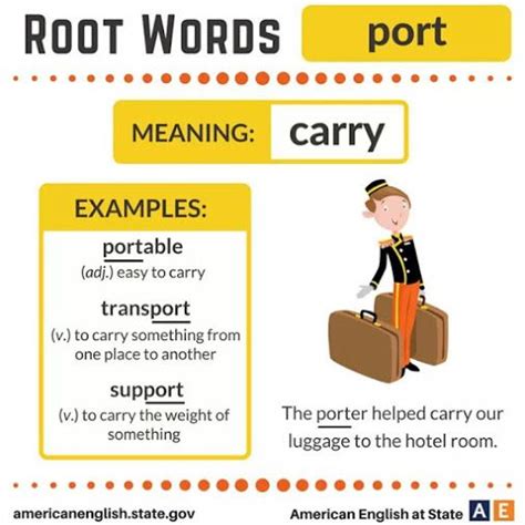 port root word examples with meaning