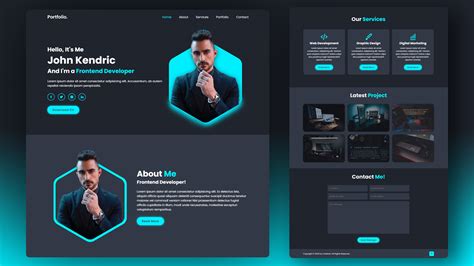 portfolio website source code html css js