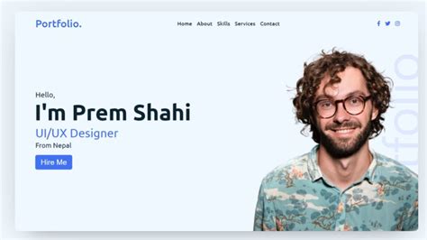 portfolio website using html and css source code free download