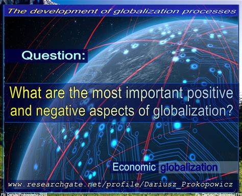 positive and negative aspects of globalisation