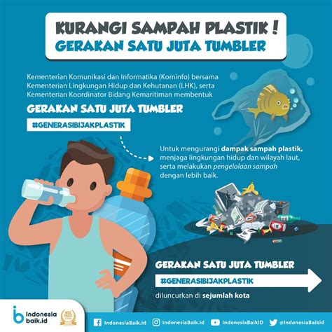 Poster Pendidikan Tentang Mengurangi Plastik Sekali Pakai