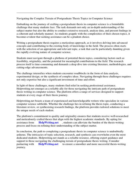 postgraduate dissertation topics