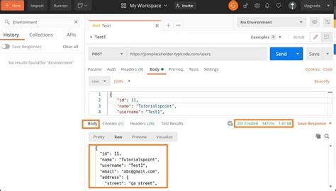 postman post examples