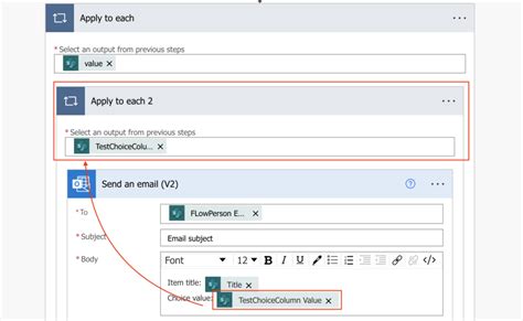 power automate apply to each send email