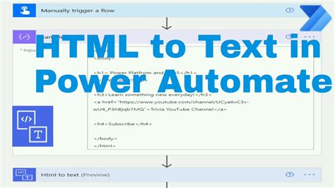 power automate convert word to html