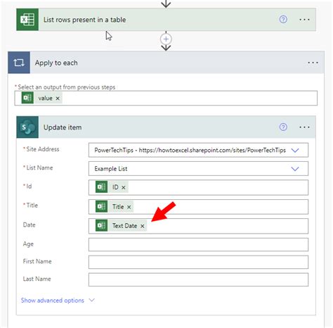 power automate forms date to sharepoint list