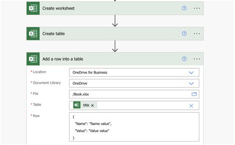 power automate get rows from excel without table