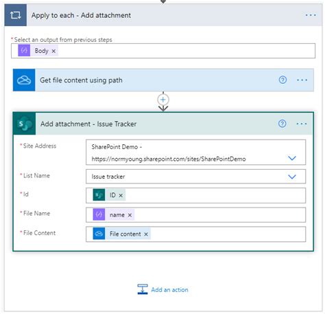 power automate ms forms attachment to sharepoint list