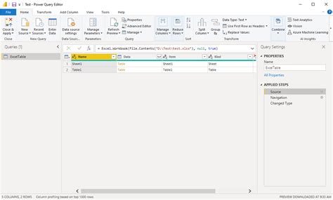 power bi get data excel in sharepoint