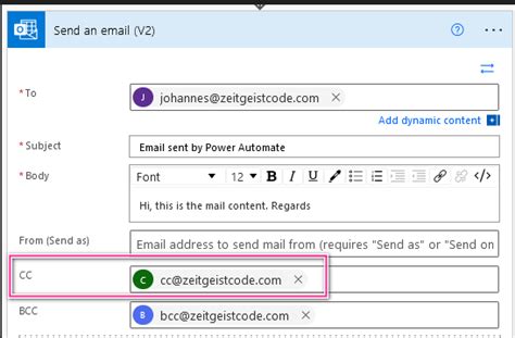 power query send email