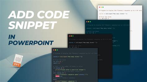 powerpoint insert code example