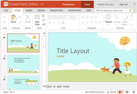 powerpoint presentation examples for kids
