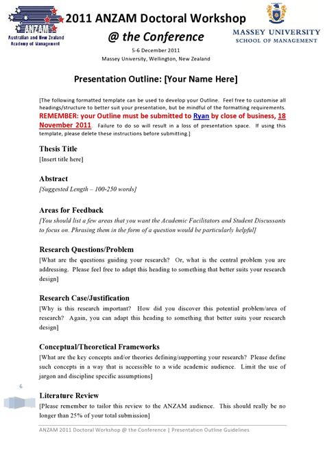 powerpoint presentation outline