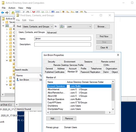 powershell check active directory group membership
