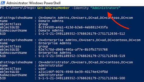 powershell command to export ad group membership