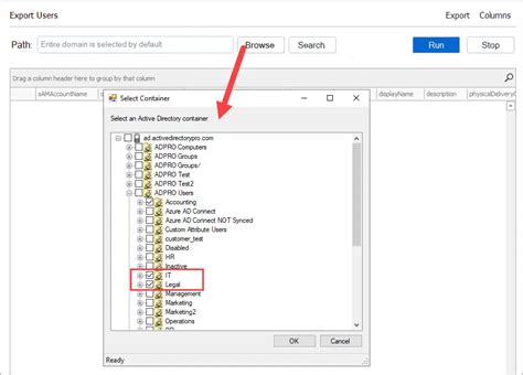 powershell export ad user group membership to csv
