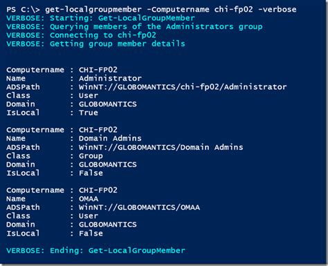 powershell get local group membership for user