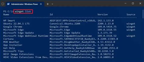 powershell list installed microsoft store apps