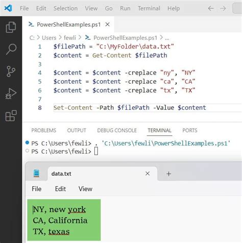 powershell rename multiple files replace string