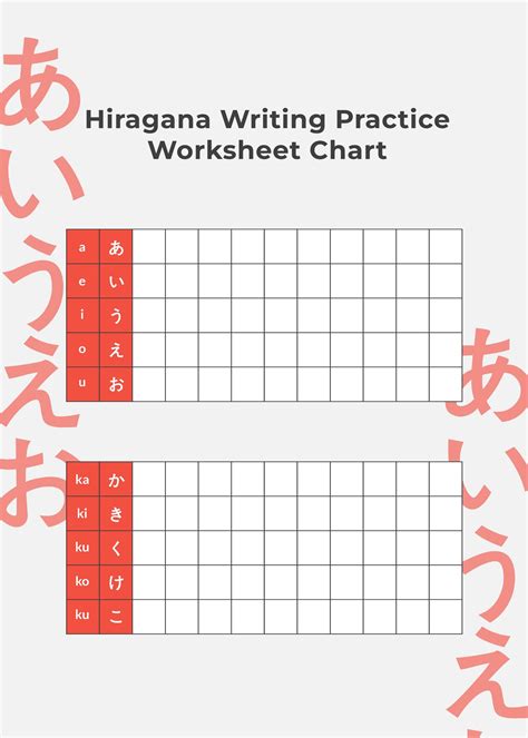 practice hiragana