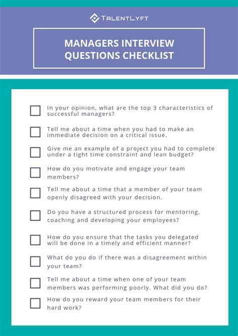 practice interview questions for management position