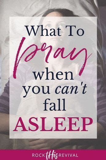 prayer for when you can't fall asleep