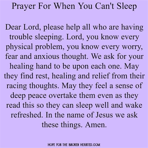 prayers to pray when you can't sleep