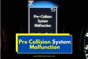 pre collision system malfunction how to fix