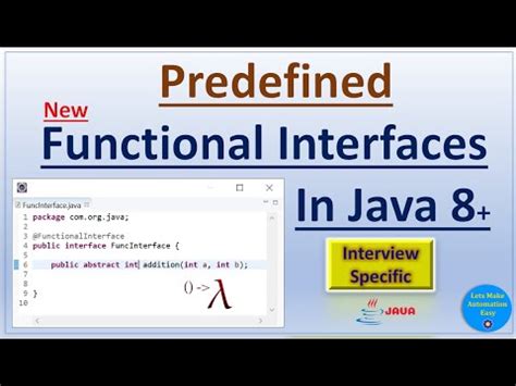 predefined functional interfaces in java 8 with example