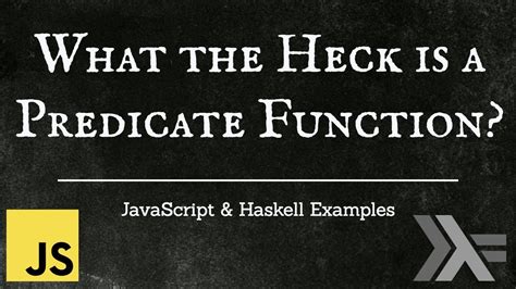 predicate function javascript