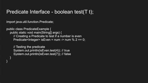 predicate functional interface in java 8 example