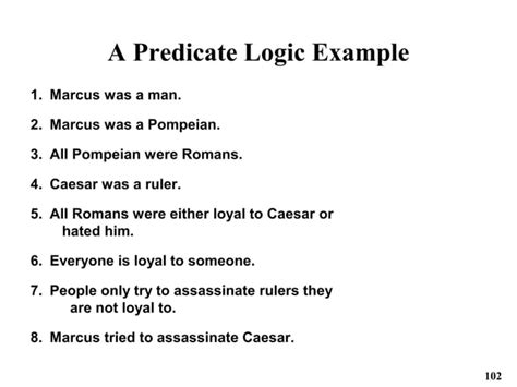 predicate logic examples with solutions pdf