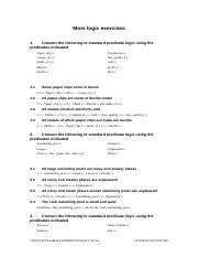 predicate logic exercises with answers pdf
