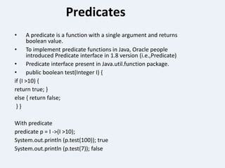 predicate present in which package in java 8