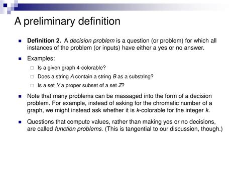 preliminary questions definition