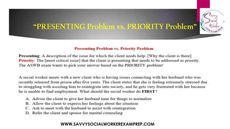 presenting problem example social work
