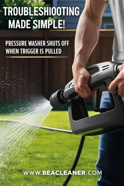 pressure washer shuts down when trigger pulled