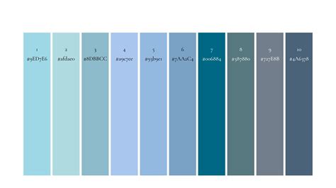 pretty blue colors code