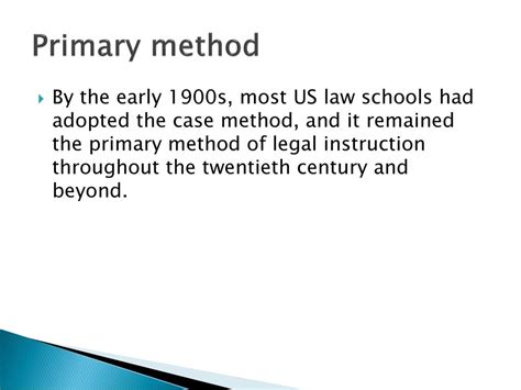 primary method meaning