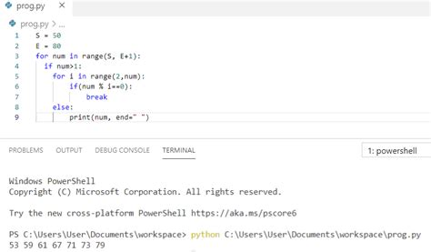 prime number program in python using if else