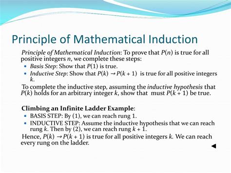principle of mathematical induction