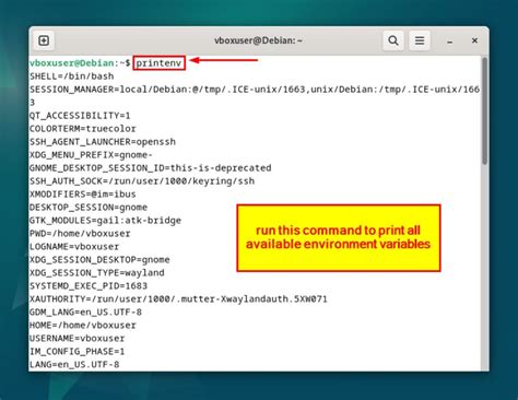 print all env variables bash