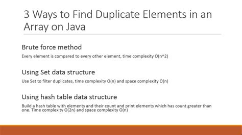 print duplicate elements in array in java using hashmap