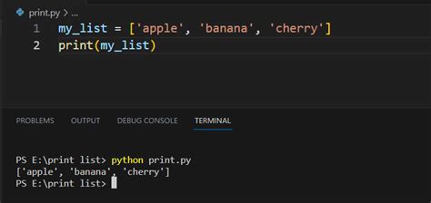 print list with spaces python