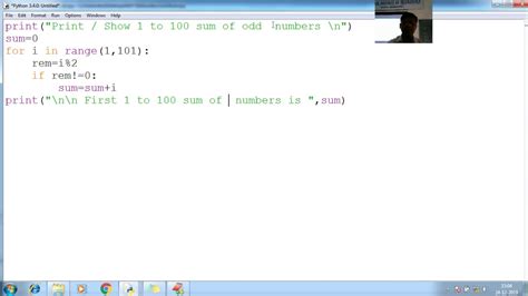 print odd numbers in python using for loop