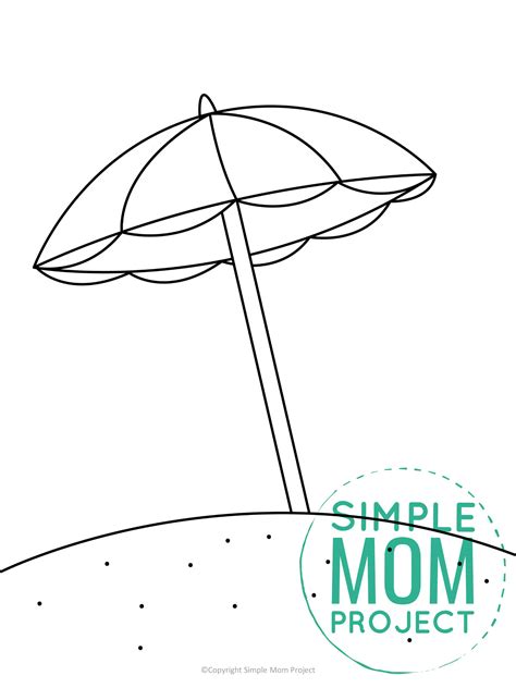 Printable Beach Umbrella